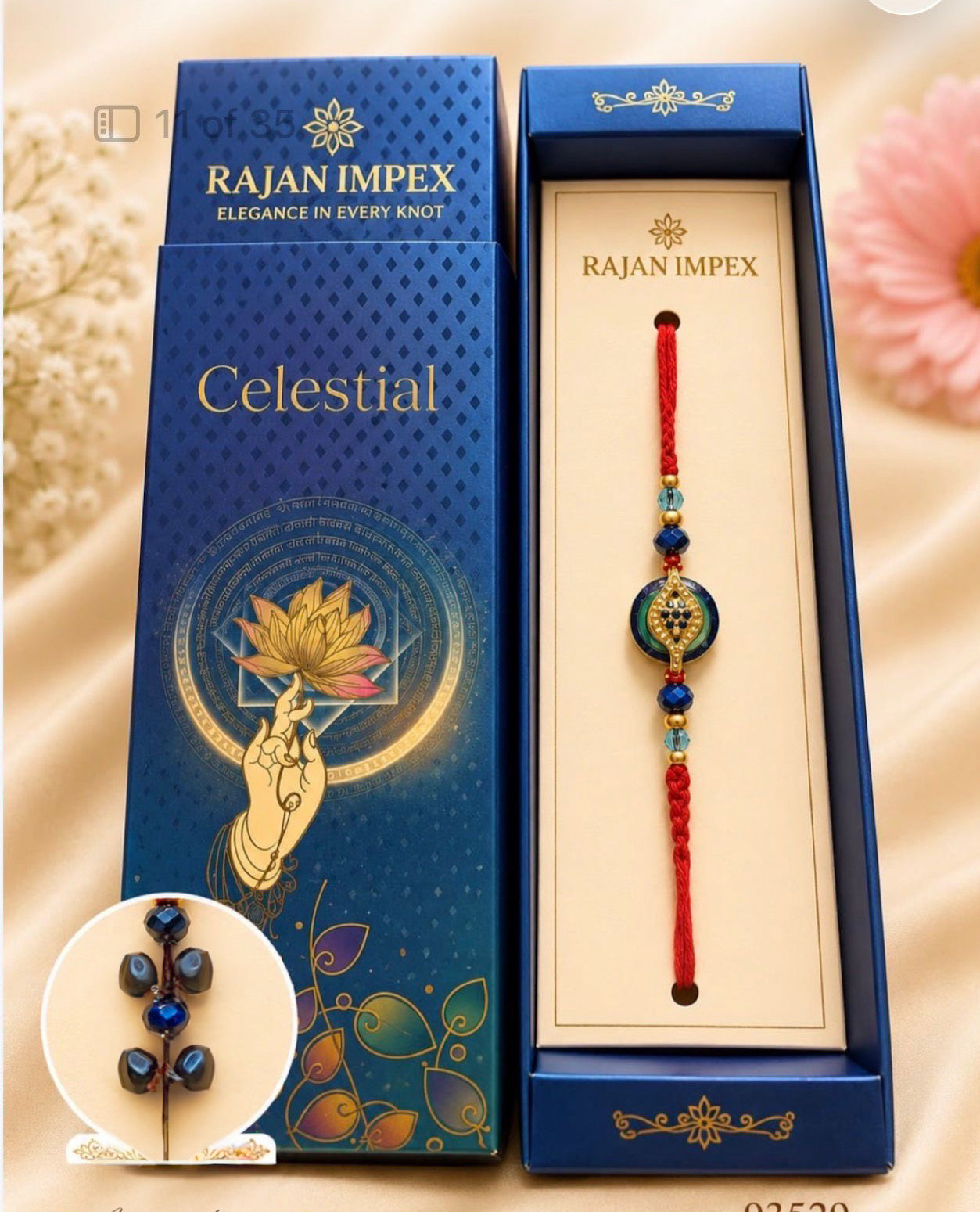 Rakhi premium Celeste