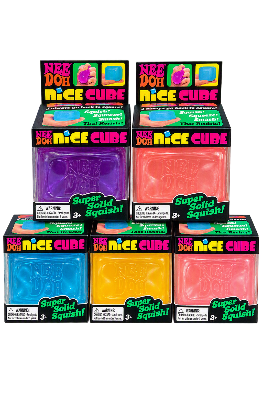NeeDoh Nice Cube colorful sensory squishy toy