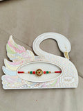 Designer Kundan Rakhi – Intricate Centerpiece, Premium Beads & Swan Gift Card