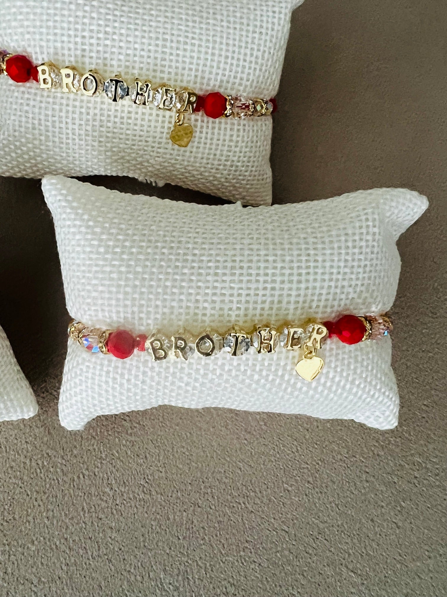 Brother Rakhi Bracelet – Gold & Red  Anti Tarnish